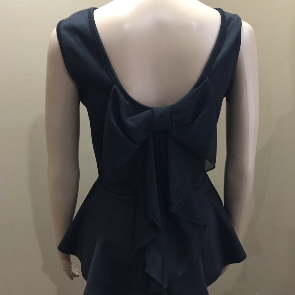 Black top. Ruffled back - Picture 3 of 7